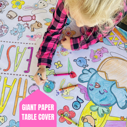 Easter Coloring Tablecloth Activity