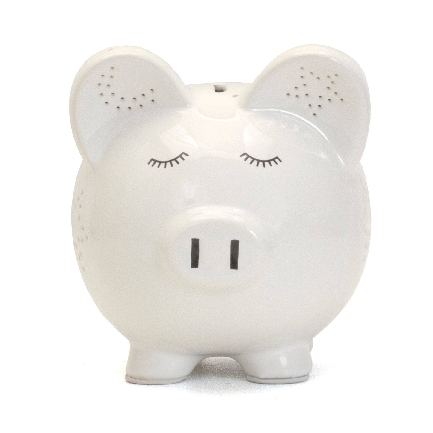 White Night Light Piggy Bank