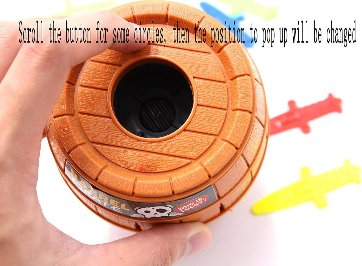 Pirate Barrel Game Pirate Funny Barrel Novelty Toy Bucket: 1 pack