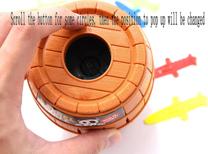 Pirate Barrel Game Pirate Funny Barrel Novelty Toy Bucket: 1 pack