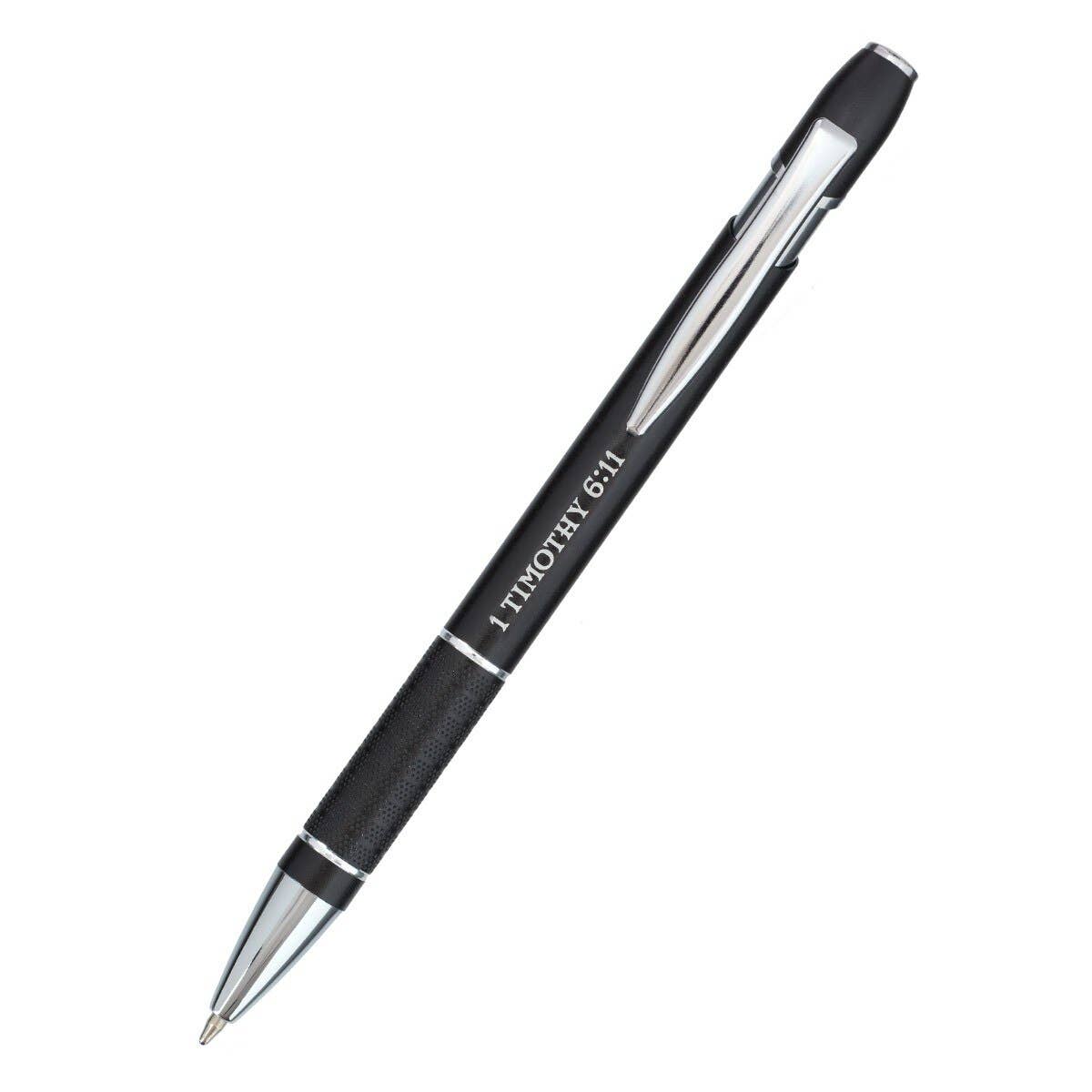 Pen in Case Black Man of God 1 Tim. 6:11
