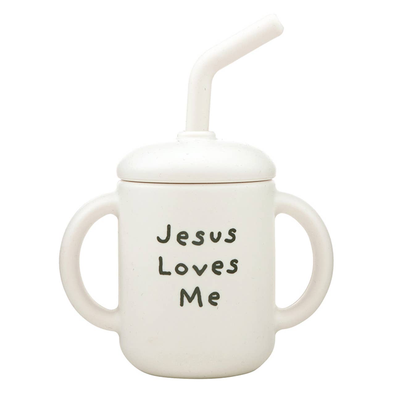 Sippy Cup - Jesus Loves Me: Silicone / 5.5" H