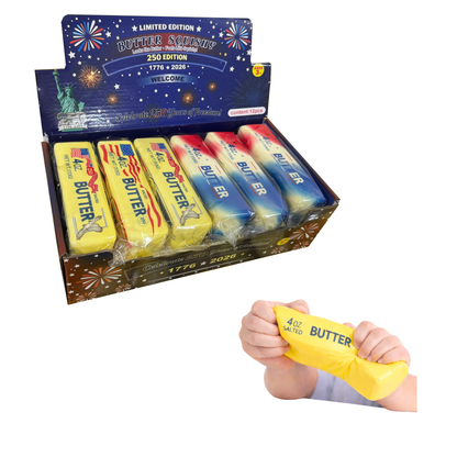 Ultra Squishy Butter – USA 250 Edition 🇺🇸 (Limited Edition) 12 PC PER DISPLAY MSUSBUSA
