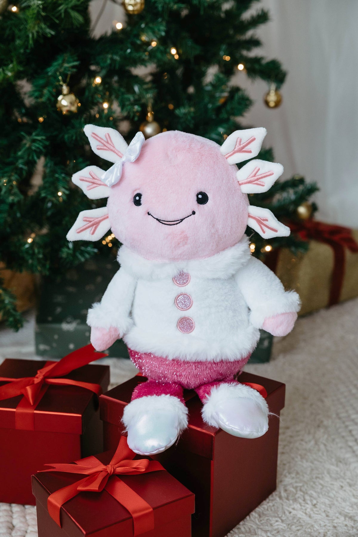 Holiday Icey Axolotl Medium 18" (46cm)