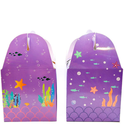 CLOSE OUT: Large Ocean Themed Gift Box with Handle