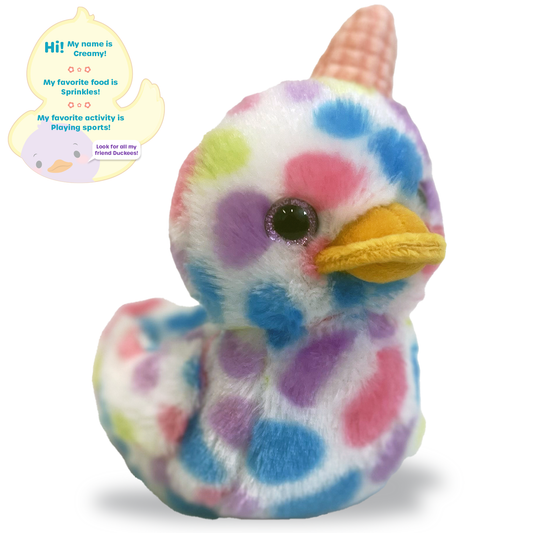 World's Softest Plush - 7" Creamy Plush Duckee Ice Cream