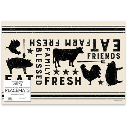 Farmhouse Paper Placemat Pad