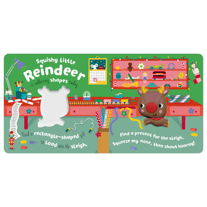 Board Book Squish 'n' Squeeze Reindeer!